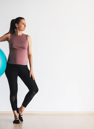 Post para Instagram Benefícios do Pilates na Gestação Azul